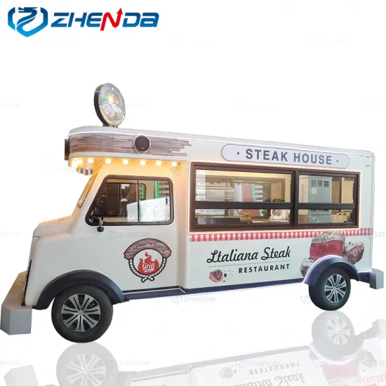 Heißer Verkauf Amerikanischer Outdoor Street Steak Mobiler Speisewagen Europäischer Standard Multifunktionaler Speisewagen